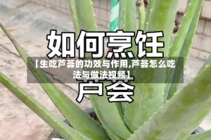 【生吃芦荟的功效与作用,芦荟怎么吃法与做法视频】