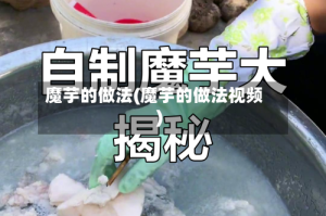 魔芋的做法(魔芋的做法视频)