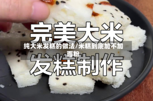 纯大米发糕的做法/米糕到底加不加面粉