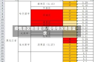 疫情地区地图显示/疫情情况地图显示