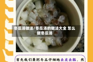 冬瓜汤做法/冬瓜汤的做法大全 怎么做冬瓜汤