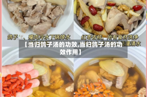 【当归鸽子汤的功效,当归鸽子汤的功效作用】