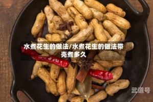 水煮花生的做法/水煮花生的做法带壳煮多久