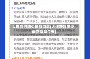 大连新冠肺炎最新消息(大连新冠肺炎最新消息今天)