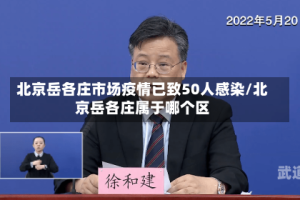 北京岳各庄市场疫情已致50人感染/北京岳各庄属于哪个区