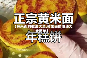 【黄米面的做法大全,黄米面的做法大全简单】