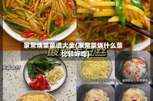 家常烧菜菜谱大全(家常菜烧什么菜比较好吃)