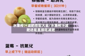 水果榨汁减肥搭配大全/水果榨汁减肥还是直接吃减肥