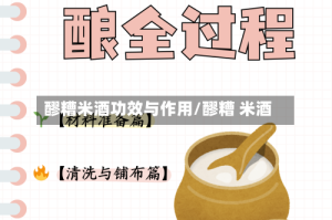 醪糟米酒功效与作用/醪糟 米酒