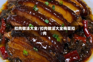 扣肉做法大全/扣肉做法大全梅菜扣肉