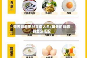 每天营养搭配食谱大全/每天的营养餐怎么搭配