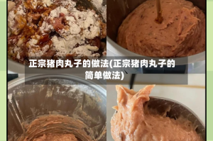 正宗猪肉丸子的做法(正宗猪肉丸子的简单做法)