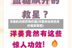 洋姜的功效药用价值(洋姜的功效药用价值及禁忌)