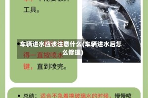 车辆进水应该注意什么(车辆进水后怎么修理)