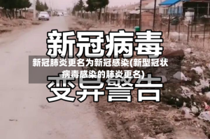 新冠肺炎更名为新冠感染(新型冠状病毒感染的肺炎更名)