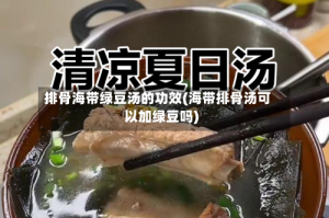 排骨海带绿豆汤的功效(海带排骨汤可以加绿豆吗)