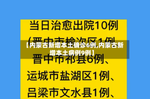 【内蒙古新增本土确诊6例,内蒙古新增本土病例9例】