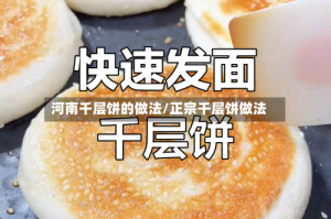 河南千层饼的做法/正宗千层饼做法