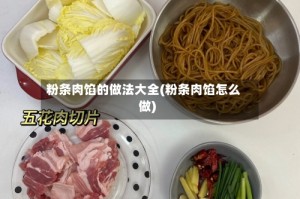 粉条肉馅的做法大全(粉条肉馅怎么做)