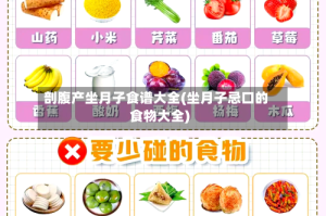 剖腹产坐月子食谱大全(坐月子忌口的食物大全)