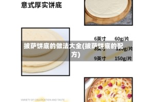 披萨饼底的做法大全(披萨饼底的配方)