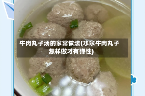 牛肉丸子汤的家常做法(水氽牛肉丸子怎样做才有弹性)