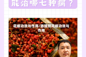 花椒功效与作用/陈醋熬花椒功效与作用