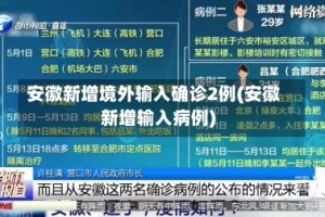 安徽新增境外输入确诊2例(安徽新增输入病例)