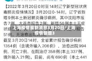 上海疫情最新消息3月20日/上海疫情新增3
