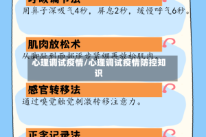 心理调试疫情/心理调试疫情防控知识
