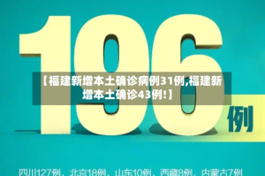 【福建新增本土确诊病例31例,福建新增本土确诊43例!】
