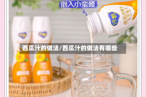 西瓜汁的做法/西瓜汁的做法有哪些