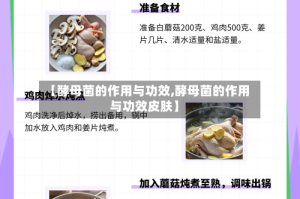 【酵母菌的作用与功效,酵母菌的作用与功效皮肤】