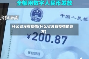 什么省没有疫情(什么省没有疫情的地方)