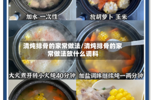 清炖排骨的家常做法/清炖排骨的家常做法放什么调料