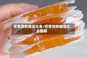 茯苓饼的做法大全/茯苓饼的做法大全图解