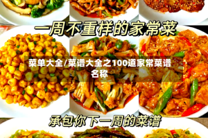 菜单大全/菜谱大全之100道家常菜谱名称