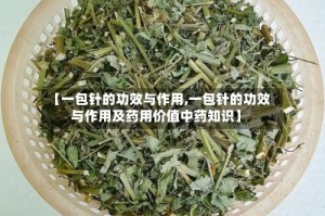 【一包针的功效与作用,一包针的功效与作用及药用价值中药知识】