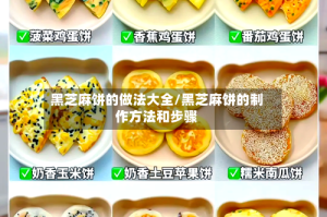 黑芝麻饼的做法大全/黑芝麻饼的制作方法和步骤