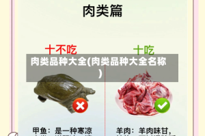 肉类品种大全(肉类品种大全名称)