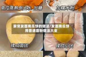 家常发面南瓜饼的做法/发面南瓜饼用普通面粉做法大全