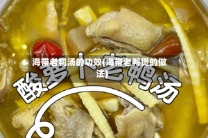 海带老鸭汤的功效(海带老鸭煲的做法)