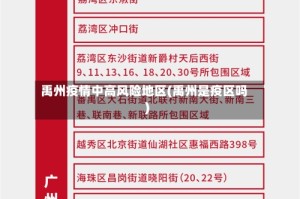 禹州疫情中高风险地区(禹州是疫区吗)