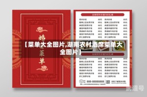 【菜单大全图片,湖南农村酒席菜单大全图片】