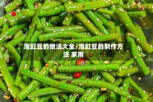 泡豇豆的做法大全/泡豇豆的制作方法 家用