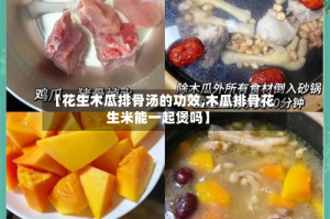 【花生木瓜排骨汤的功效,木瓜排骨花生米能一起煲吗】