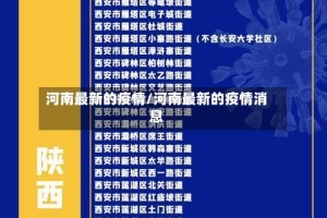 河南最新的疫情/河南最新的疫情消息