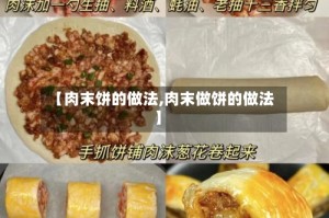 【肉末饼的做法,肉末做饼的做法】