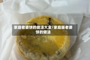 家庭老婆饼的做法大全/家庭版老婆饼的做法