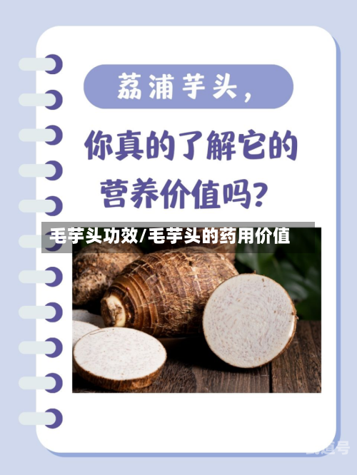 毛芋头功效/毛芋头的药用价值-第3张图片